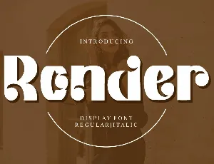 Ronder - Personal Use font