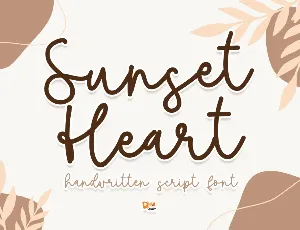 Sunset Heart font