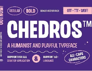 Chedros font