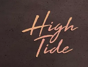 High Tide Free font