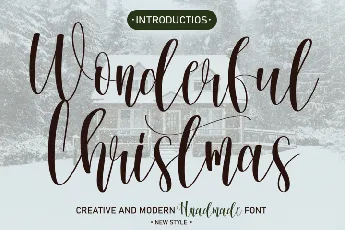 Wonderful Christmas font