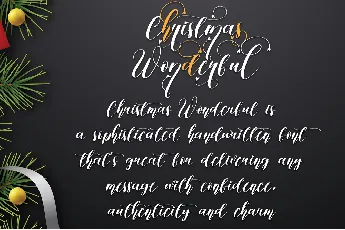 Wonderful Christmas font