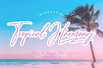 Tropical Harmony font