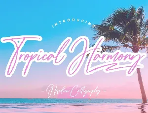 Tropical Harmony font