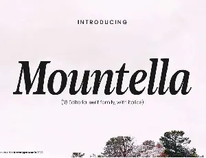 Mountella font