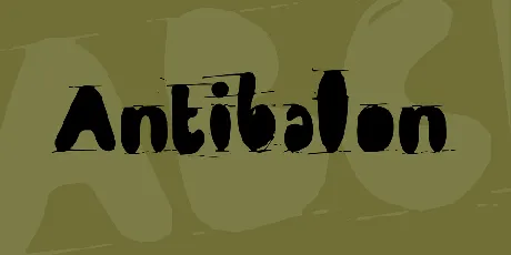 Antibalon font