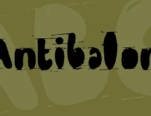 Antibalon font