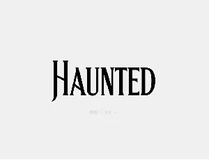 Haunted font