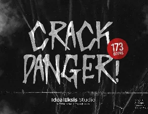 Crack Danger font