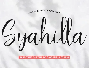 Syahilla font