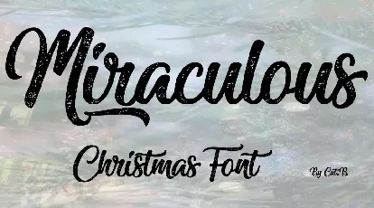 Miraculous Christmas font