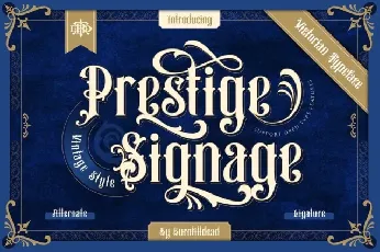 Prestige Signage font