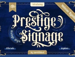 Prestige Signage font