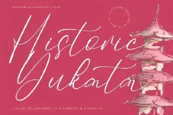 Historic Yukata font