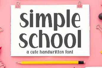 Simple School font