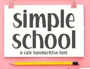 Simple School font