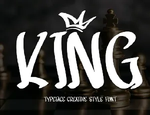 King Brush font