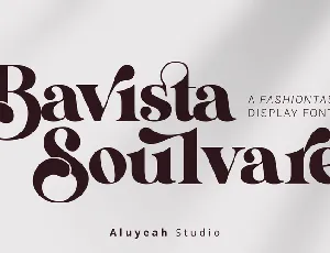 Bavista Soulare font