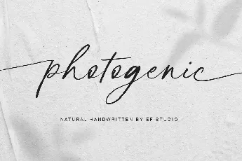 photogenic - Personal Use font