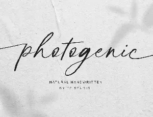 photogenic - Personal Use font