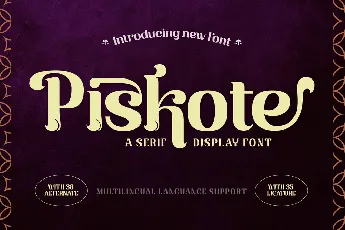 Piskote Trial font