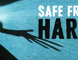 Safe from harm font