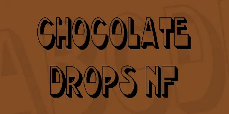 Chocolate Drops NF font