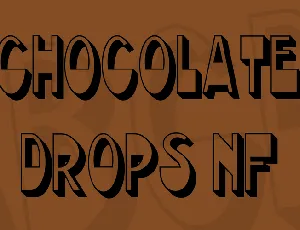 Chocolate Drops NF font