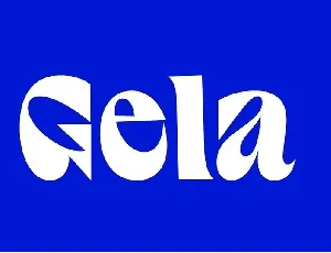 Gela font