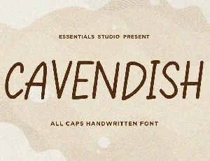 CAVENDISH font