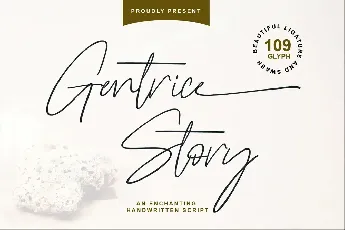 Gentrice Story font