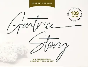 Gentrice Story font