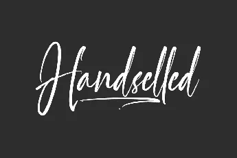 Handselled font