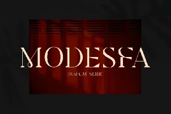 Modesfa font