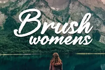 Brush womens Script font