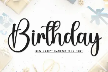 Birthday Calligraphy font