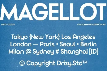 Magellot Demo font