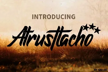 Atrusttacho font