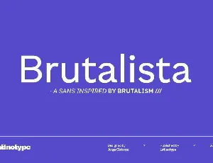 Brutalista Family font