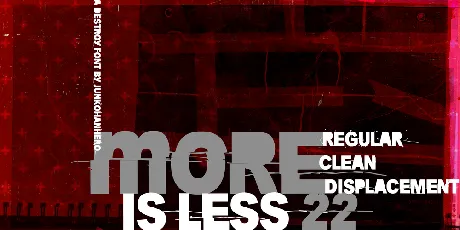 More is less 22 font