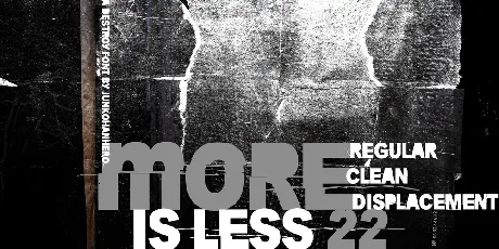 More is less 22 font