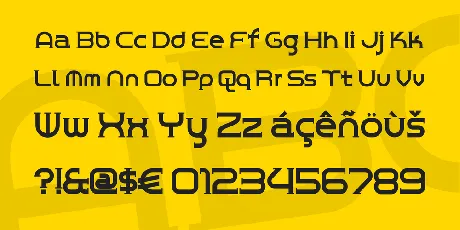 Chrome Yellow font