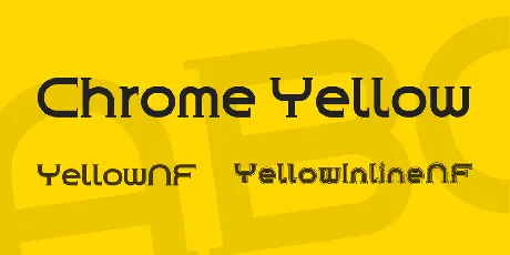 Chrome Yellow font