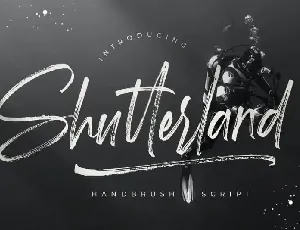 Shutterland Brush font