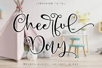 Cheerful Day Calligraphy font