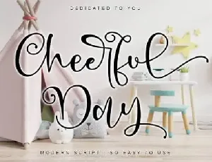 Cheerful Day Calligraphy font