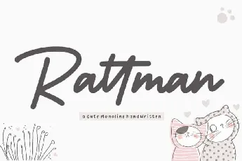 Rattman Monoline Handwritten font