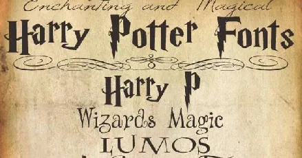 Harry P font