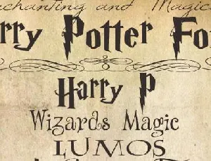 Harry P font