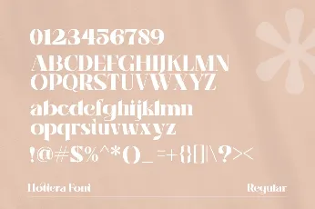 Hottera font